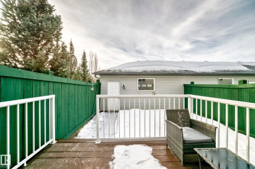 View of wooden terrace - 9332 211 Street Nw, Edmonton, AB - Outdoor With Deck Patio Veranda With Exterior