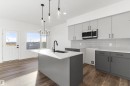 19107 20 Avenue, Edmonton, AB  - Indoor Photo Showing Kitchen With Double Sink With Upgraded Kitchen 