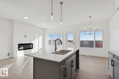 18923 28 Avenue, Edmonton, AB - Indoor Photo Showing Kitchen With Double Sink With Upgraded Kitchen