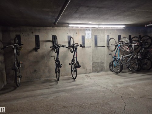 Garage featuring bike storage - 203 5390 Chappelle Road Sw, Edmonton, AB - Indoor Photo Showing Garage