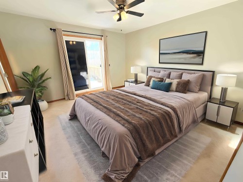 *virtually staged - 28 52327 Rge Road 20, Rural Parkland County, AB - Indoor Photo Showing Bedroom