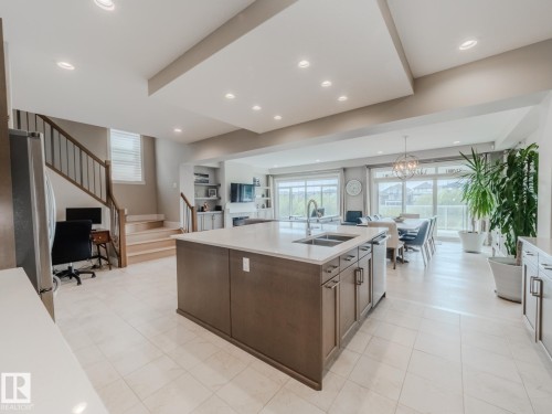 9756 222 Street, Edmonton, AB - Indoor Photo Showing Kitchen With Double Sink