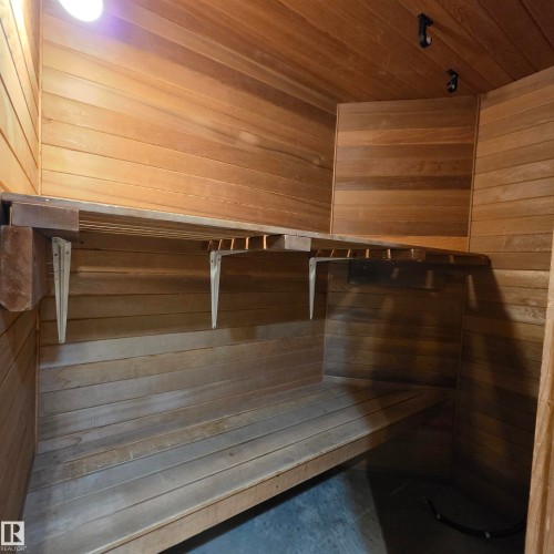 Relaxing sauna featuring wooden walls and wooden ceiling - 2C 10050 118 Street, Edmonton, AB - Indoor Photo Showing Other Room