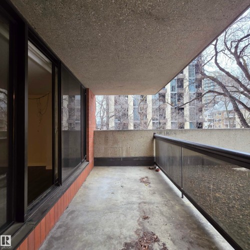 View of balcony - 2C 10050 118 Street, Edmonton, AB - Outdoor With Balcony With Exterior