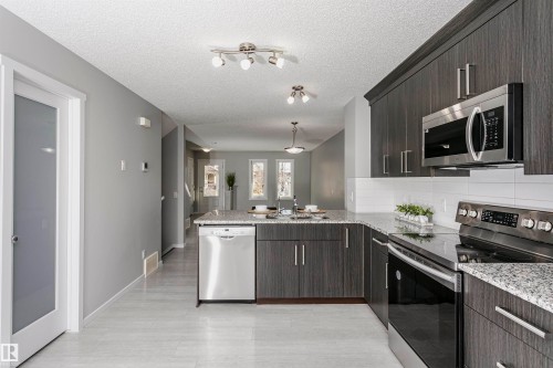 291 Edgemont Road, Edmonton, AB - Indoor Photo Showing Kitchen With Upgraded Kitchen