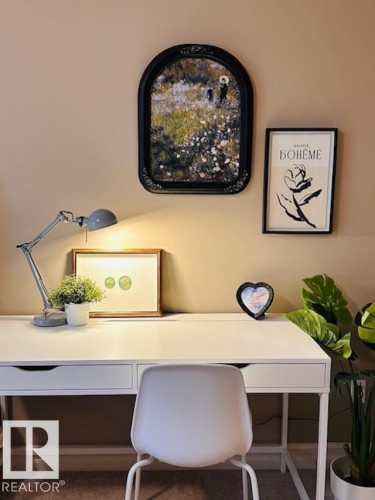 Carpeted office space with built in study area - 12219 167A Avenue, Edmonton, AB - Indoor Photo Showing Other Room