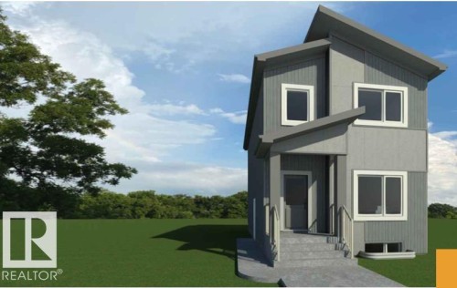 View of property exterior with a lawn - 7006 50A Avenue, Beaumont, AB - Outdoor