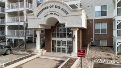 Property entrance with brick siding - 