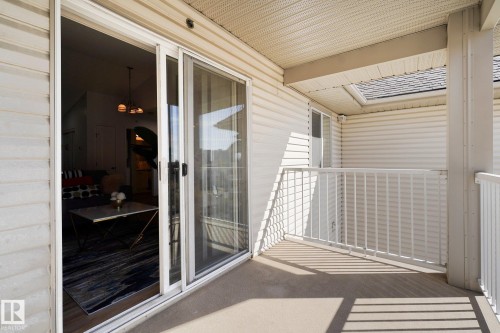 View of balcony - 502 7511 171 Street Nw, Edmonton, AB - Outdoor With Exterior