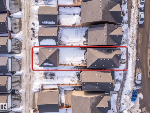 View of property location with property boundaries highlighted and nearby suburban area - 3221 Cherry Cres Sw, Edmonton, AB - Outdoor With View