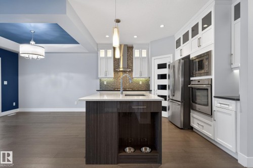3964 Claxton Loop, Edmonton, AB - Indoor Photo Showing Kitchen With Upgraded Kitchen