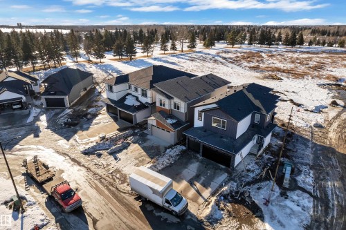 View of snowy aerial view - 38 Grayson Green, Stony Plain, AB - Outdoor With View