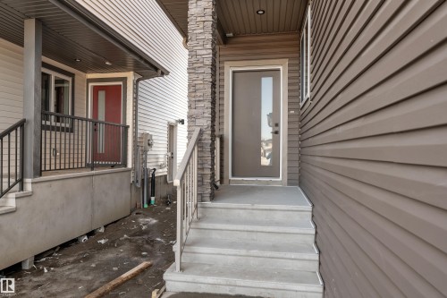 Entrance to property - 38 Grayson Green, Stony Plain, AB - Outdoor With Deck Patio Veranda With Exterior