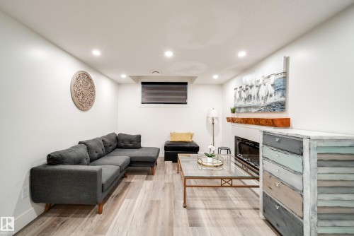 4416 Suzanna Crescent, Edmonton, AB - Indoor With Fireplace