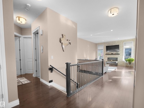 3509 West Place, Edmonton, AB - Indoor Photo Showing Other Room With Fireplace