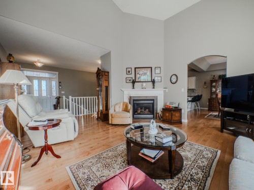 15 18343 Lessard Road, Edmonton, AB - Indoor Photo Showing Living Room With Fireplace