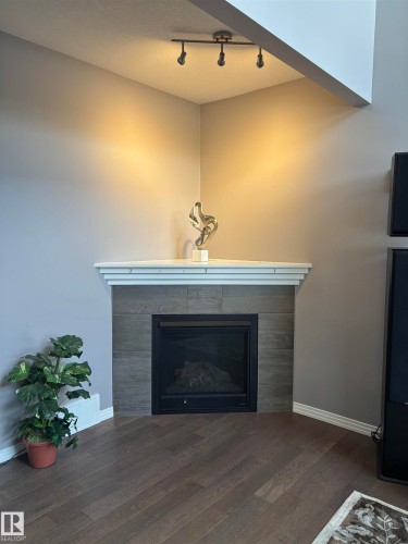 1325 Adamson Drive, Edmonton, AB - Indoor Photo Showing Living Room With Fireplace