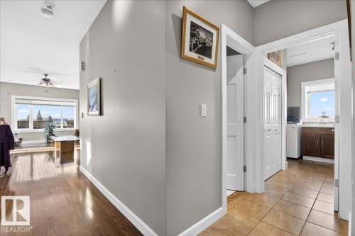 Hall with healthy amount of natural light and washer / clothes dryer - 5019 48 Avenue, Chipman, AB - Indoor Photo Showing Other Room