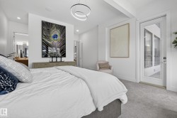 Bedroom featuring carpet flooring, access to outside, and recessed lighting - 