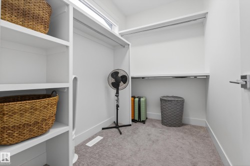 Walk in closet featuring light colored carpet - 1132 Wahl Place, Edmonton, AB - Indoor