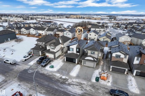 Aerial view of residential area - 70 Silverstone Drive, Stony Plain, AB - Outdoor With View