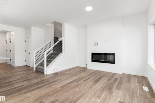 2804 190 Street, Edmonton, AB - Indoor Photo Showing Living Room With Fireplace