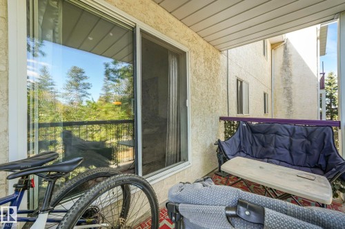 View of balcony - 309 10636 120 Street, Edmonton, AB - Outdoor With Balcony With Exterior
