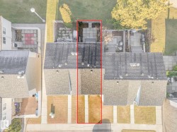 Aerial view of property's location featuring property parcel outlined - 