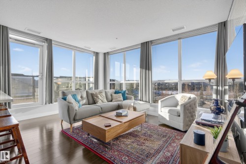 201 5151 Windermere Boulevard, Edmonton, AB - Indoor Photo Showing Living Room