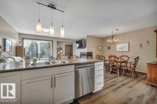 497 Chappelle Drive, Edmonton, AB - Indoor Photo Showing Kitchen With Double Sink