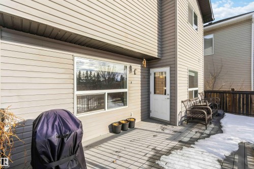 View of wooden deck - 11715 167A Avenue, Edmonton, AB - Outdoor With Deck Patio Veranda With Exterior