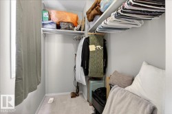 Walk in closet featuring carpet - 