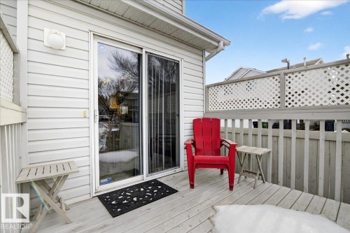 View of wooden terrace - 23 4020 21 Street, Edmonton, AB - Outdoor With Deck Patio Veranda With Exterior