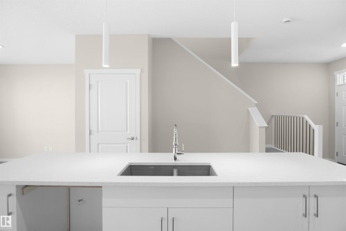 22914 95A Avenue, Edmonton, AB - Indoor Photo Showing Kitchen With Double Sink