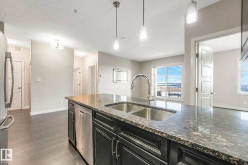 414 507 Albany Way, Edmonton, AB - Indoor Photo Showing Kitchen With Double Sink