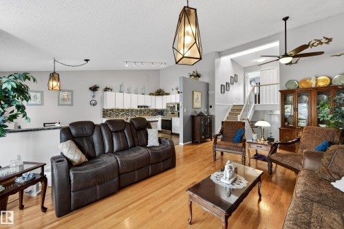 4 85 Gervais Road, St. Albert, AB - Indoor Photo Showing Living Room With Fireplace
