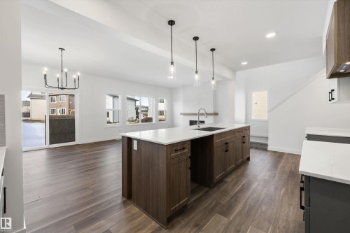 19428 25 Avenue, Edmonton, AB - Indoor Photo Showing Kitchen With Upgraded Kitchen