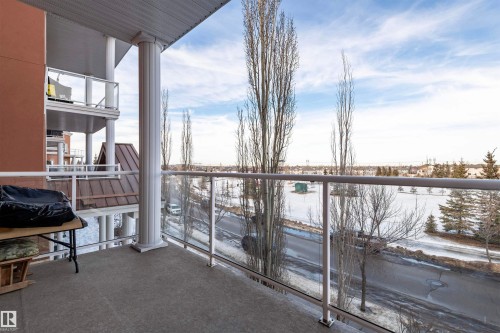 View of snow covered back of property - 313 263 Macewan Road, Edmonton, AB - Outdoor With View