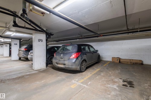 View of parking garage - 313 263 Macewan Road, Edmonton, AB - Indoor Photo Showing Garage