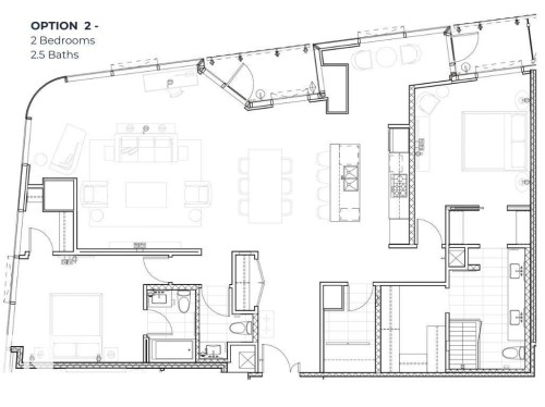 View of room layout - 4603 10360 102 Street, Edmonton, AB - Other