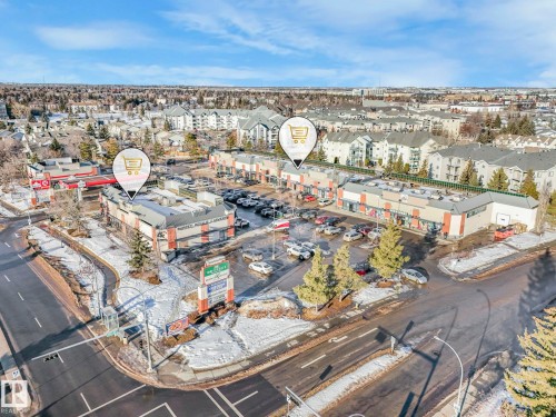 Aerial view of property's location featuring a commercial area - 61 9520 174 Street, Edmonton, AB - Outdoor With View