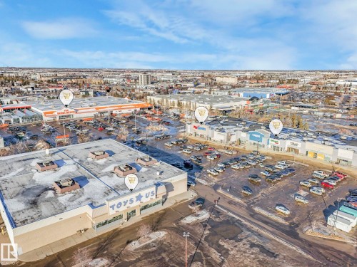 Aerial view of property's location featuring a commercial area - 61 9520 174 Street, Edmonton, AB - Outdoor With View