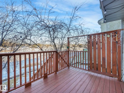View of snow covered deck - 61 9520 174 Street, Edmonton, AB - Outdoor