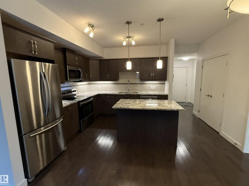 119 10523 123 Street, Edmonton, AB - Indoor Photo Showing Kitchen With Stainless Steel Kitchen With Upgraded Kitchen
