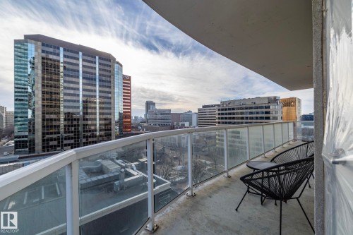 Balcony featuring a view of city - 1004 10136 104 Street, Edmonton, AB - Outdoor With View