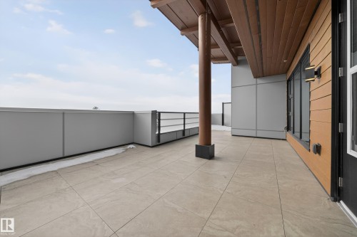View of patio - 416 61 Festival Way, Sherwood Park, AB - Outdoor With Exterior
