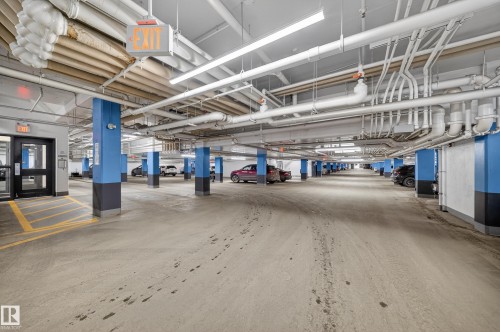View of parking garage - 416 61 Festival Way, Sherwood Park, AB - Indoor Photo Showing Garage