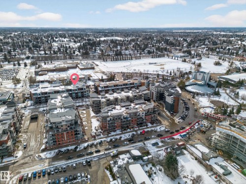 View of snowy aerial view - 416 61 Festival Way, Sherwood Park, AB - Outdoor With View
