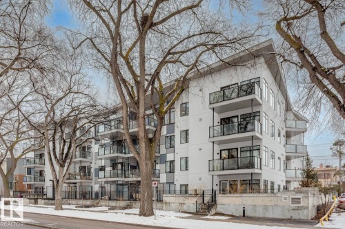 View of apartment building / complex - 206 10837 83 Avenue, Edmonton, AB - Outdoor With Facade