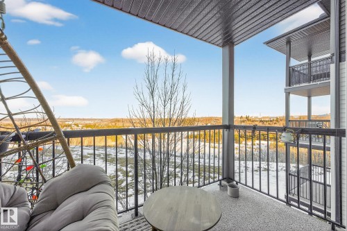 View of balcony - 357 1196 Hyndman Road, Edmonton, AB - Outdoor With Exterior